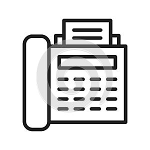 Fax icon vector image.