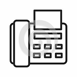 Fax icon vector image.