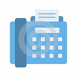 Fax icon vector image.