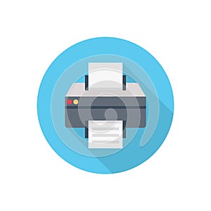 Fax  vector flat color icon