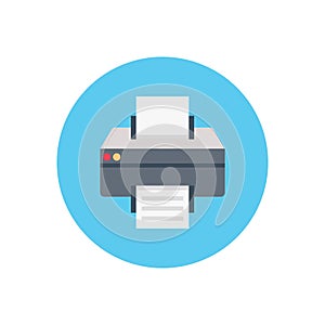 Fax  vector flat color icon