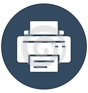 Fax, inkjet printers Isolated Vector Icon That can be easily edited in any size or modified.