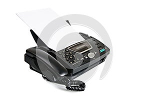 Fax machine with document photo