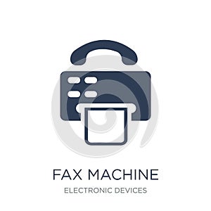 Fax Machine icon. Trendy flat vector Fax Machine icon on white b photo