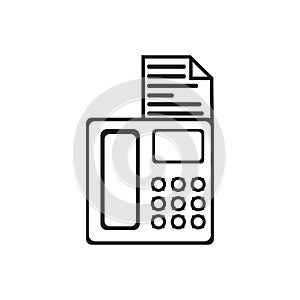 fax machine Logo Template vector icon design