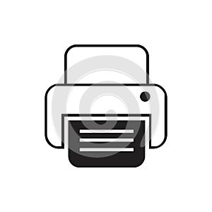 fax machine Logo Template vector icon design photo