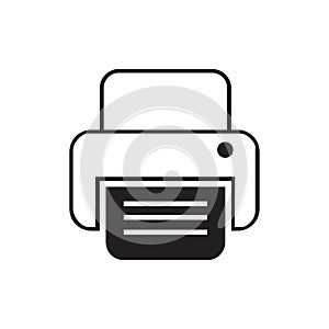 fax machine Logo Template vector icon design