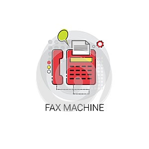 Fax Machine Work Office Technology Device Icon