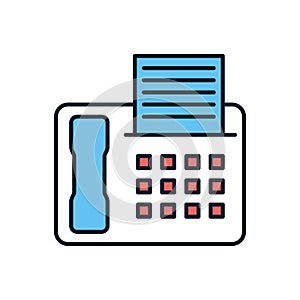 Fax related vector icon