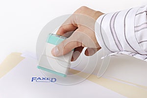 Faxed stamp
