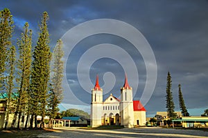 Fayaoue Catholic Church on Ouvea Island, Loyalty Islands, New Caledonia