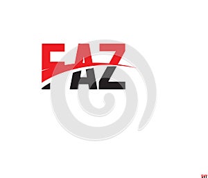 FAZ Letter Initial Logo Design Vector Illustration photo