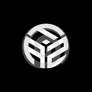 FAZ letter logo design on black background. FAZ creative initials letter logo concept. FAZ letter design photo