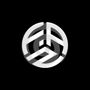 FAZ letter logo design on white background. FAZ creative initials letter logo concept. FAZ letter design photo