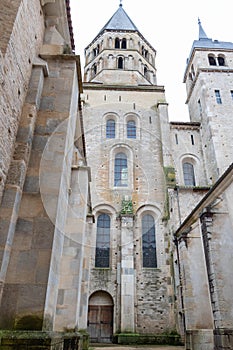 FaÃÂ§ade and bell tower of Cluny Abbey SaÃÂ´ne et Loire, Burgundy, France, Europe photo