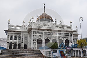 FaÃÂ§ade of Chota Imambara initially a congregation hall for Shia Muslims. Built by Muhammad Ali Shah, Lucknow, photo