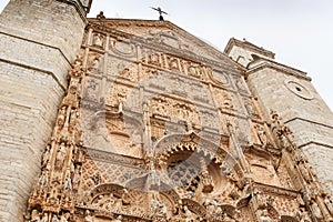 FaÃ§ade of the Iglesia de San Pablo in Valladolid, Spain