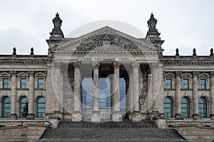 FaÃ§ade of the Reichstag building in Berlin
