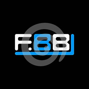 FBB letter logo creative design with vector graphic, FBB