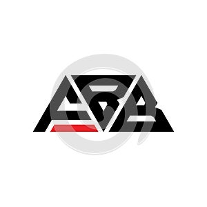 FBB triangle letter logo design with triangle shape. FBB triangle logo design monogram. FBB triangle vector logo template with red