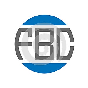 FBC letter logo design on white background. FBC creative initials circle logo concept