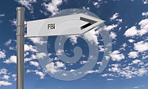 FBI traffic sign photo