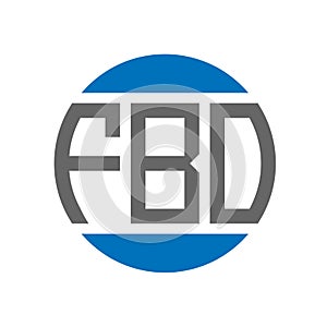 FBO letter logo design on white background. FBO creative initials circle logo concept.