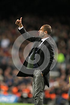 FC Barcelona coach Josep Guardiola