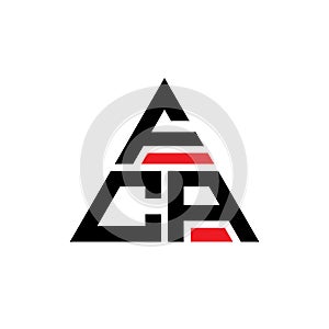 FCA triangle letter logo design with triangle shape. FCA triangle logo design monogram. FCA triangle vector logo template with red