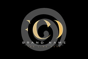 FCD abstract letter logo design