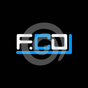 FCD letter logo creative design with vector graphic, FCD