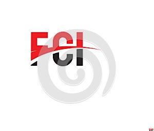 FCI Letter Initial Logo Design Vector Illustration