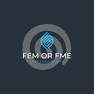 FCM, FEM, FME LEAF LOGO DESIGN