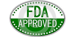 FDA approved oval sticker