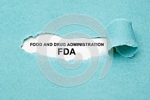 FDA Food And Drug Administration Concept