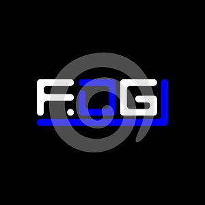 FDG letter logo creative design with vector graphic, FDG