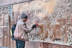 The FDNY 9. 11. 01 Memorial Wall