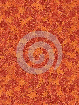 Seamless Autumn Maple Leaves Pattern: Rich Watercolor Texture