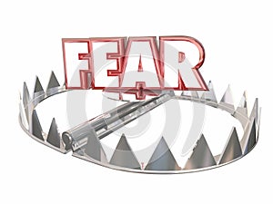 Fear Afraid Danger Scared Warning Bear Trap Word