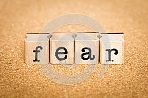 Fear - Alphabet Stamp Concepts