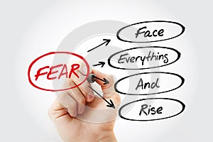 FEAR - Face Everything And Rise acronym
