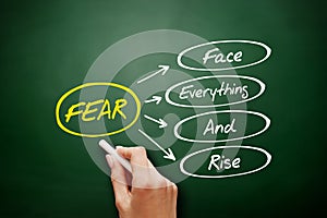 FEAR - Face Everything And Rise acronym