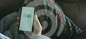 Fear of missing out, fomo, banner format