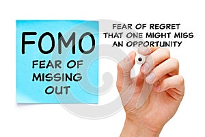 Fear Of Missing Out FOMO Concept