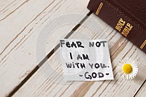 Fear not, do not be anxious, I am with you. God and Jesus Christ are with us