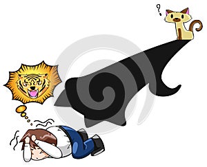 Fear of the unknown (vector)