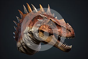 Fearsome Dinosaur animal. Generate Ai