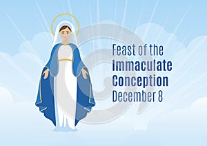 Feast of the Immaculate Conception vector photo