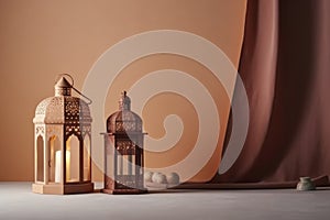 Feast of sacrifice, one of the two main Muslim holidays Eid al-Adha, religious traditional light culture arabic musulman photo