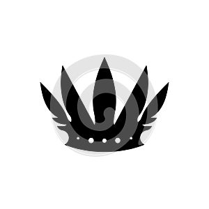 Feather crown icon